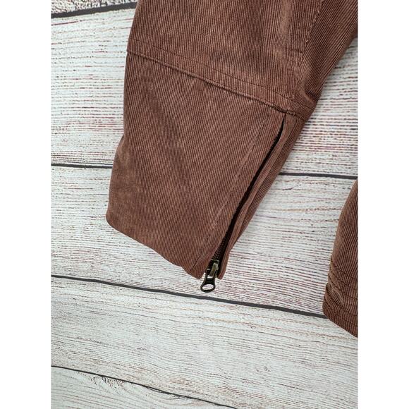 Burton Dryride Corduroy Double Breasted Snowboard Ski Jacket Womens Small Brown - Picture 15 of 15